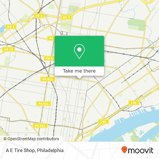 A E Tire Shop map