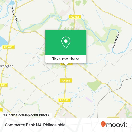 Commerce Bank NA map