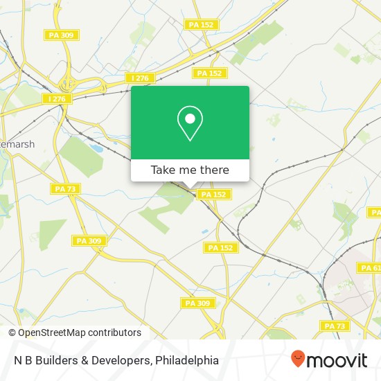 N B Builders & Developers map