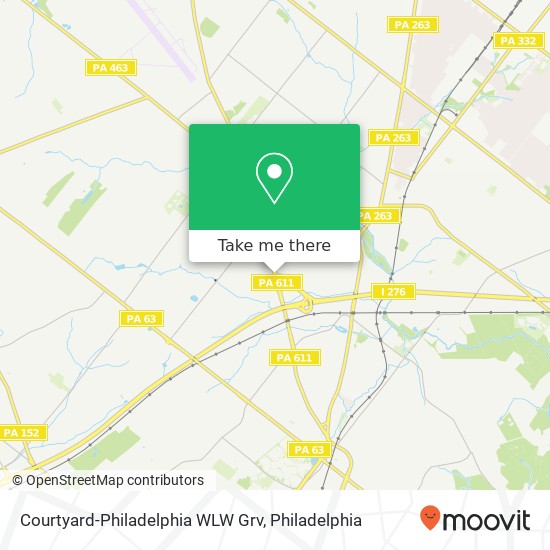 Mapa de Courtyard-Philadelphia WLW Grv