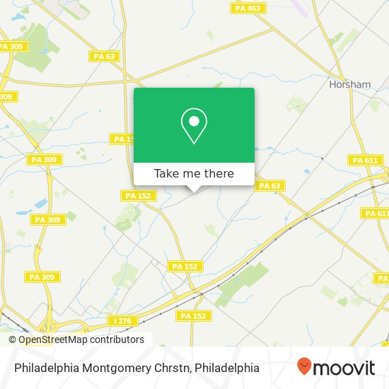 Philadelphia Montgomery Chrstn map