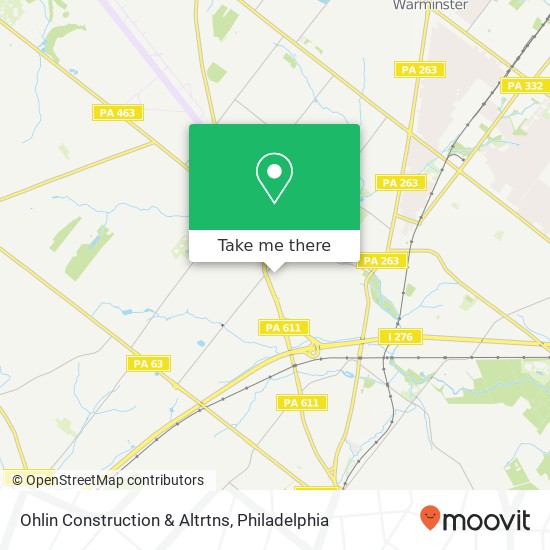 Ohlin Construction & Altrtns map