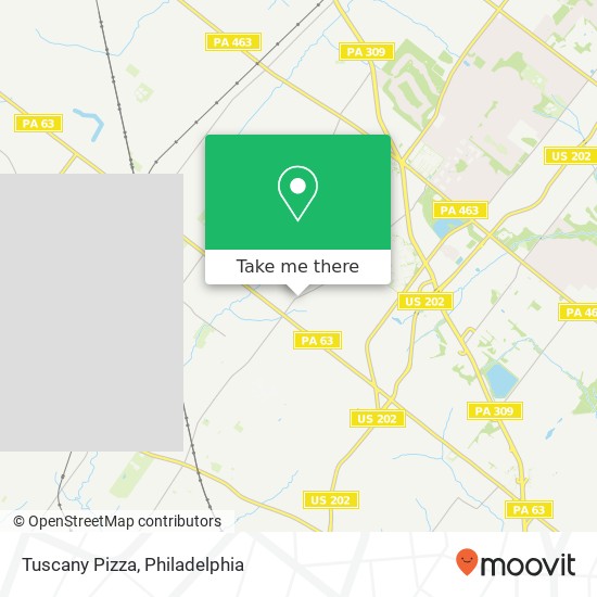 Tuscany Pizza map