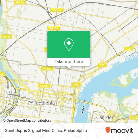 Saint Jsphs Srgical Med Clinic map