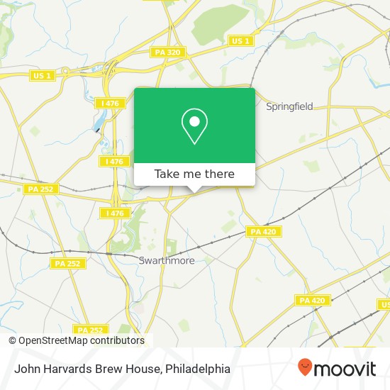 Mapa de John Harvards Brew House