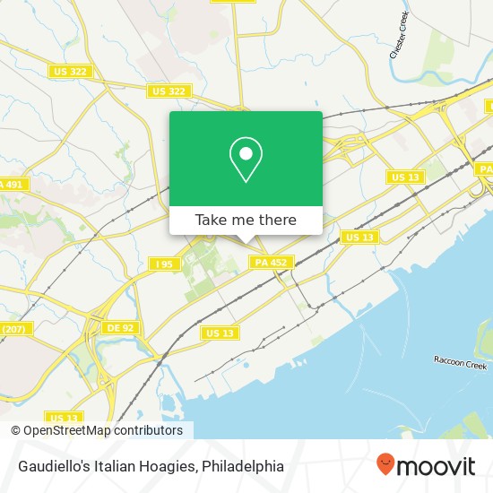 Gaudiello's Italian Hoagies map