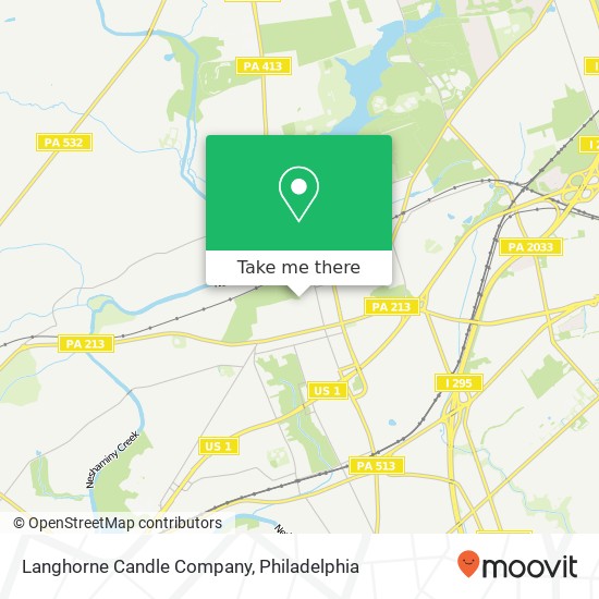 Langhorne Candle Company map