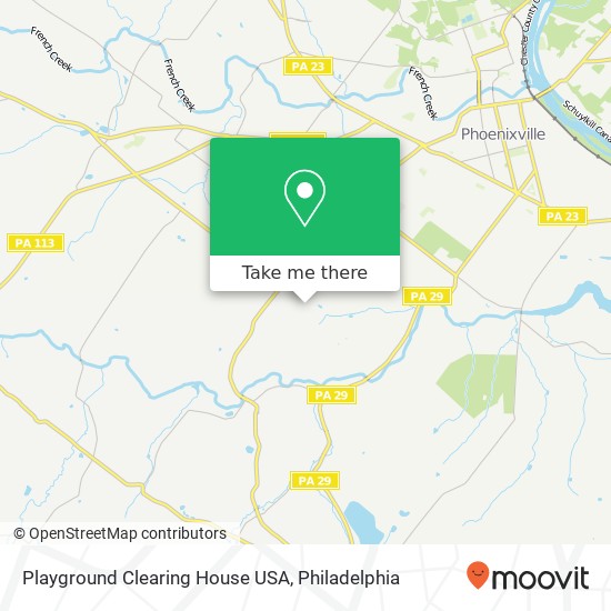 Playground Clearing House USA map