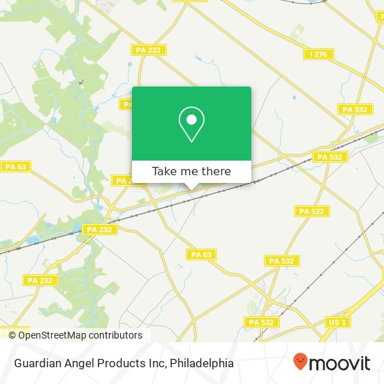 Guardian Angel Products Inc map