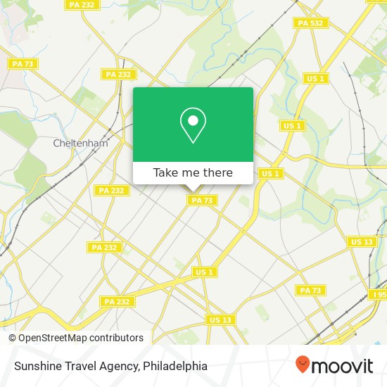 Sunshine Travel Agency map