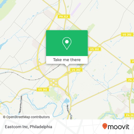 Eastcom Inc map