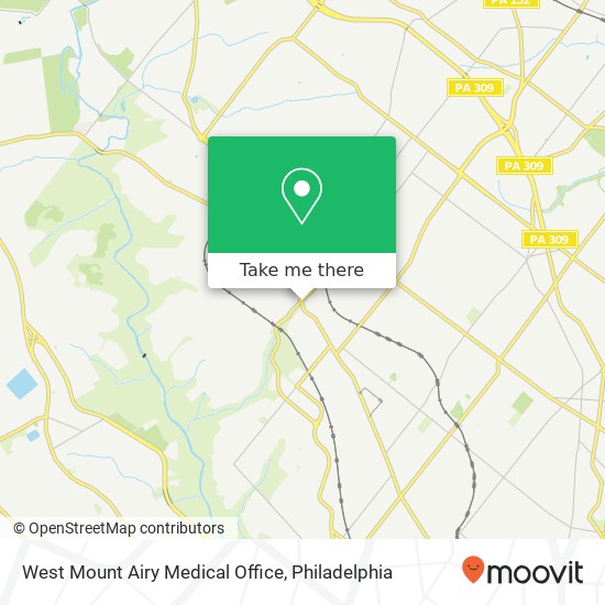 West Mount Airy Medical Office map