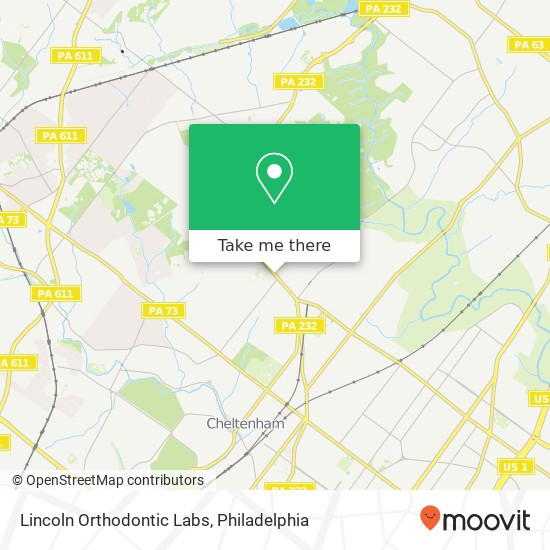 Mapa de Lincoln Orthodontic Labs