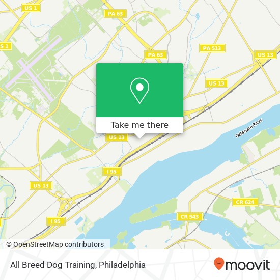 All Breed Dog Training map