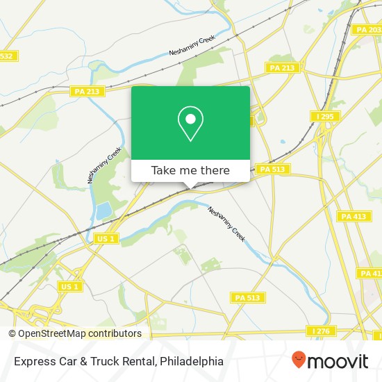 Express Car & Truck Rental map