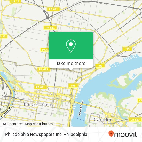 Philadelphia Newspapers Inc map