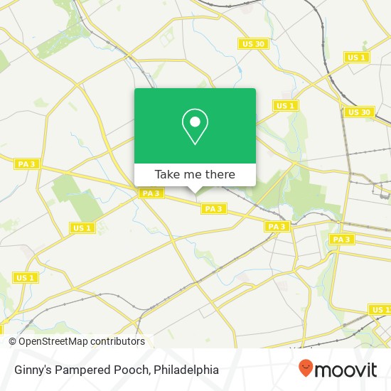 Mapa de Ginny's Pampered Pooch