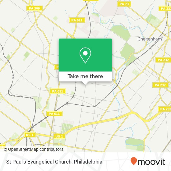 St Paul's Evangelical Church map