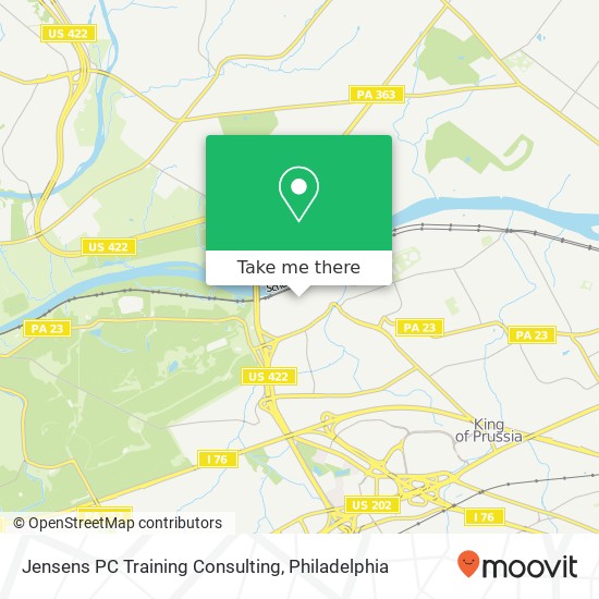 Jensens PC Training Consulting map