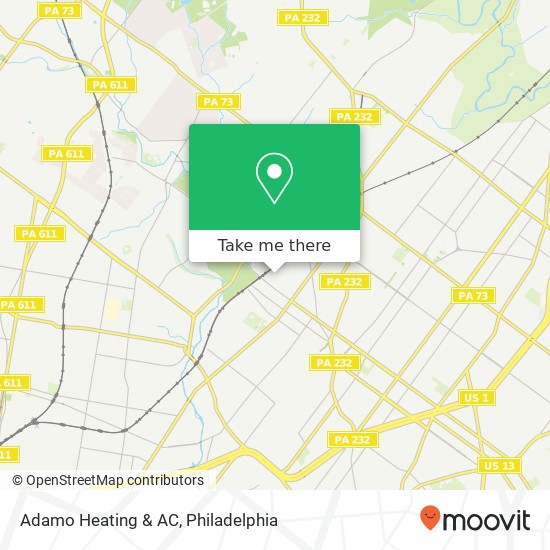 Mapa de Adamo Heating & AC
