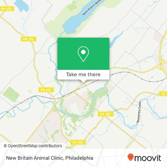 New Britain Animal Clinic map