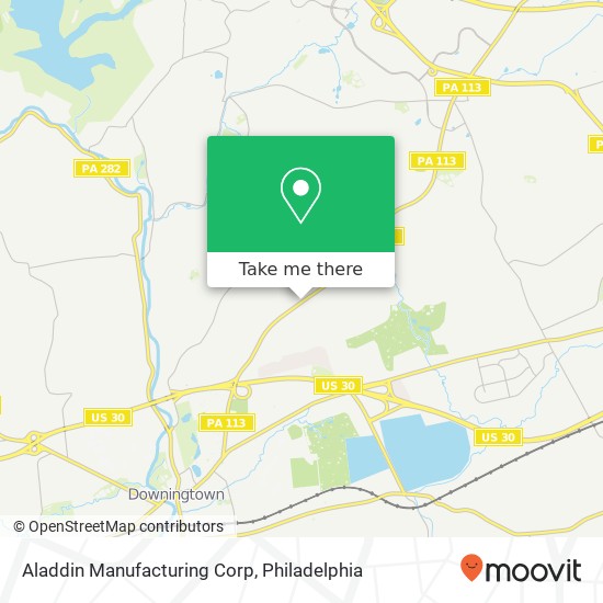 Mapa de Aladdin Manufacturing Corp