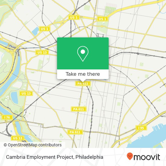 Cambria Employment Project map