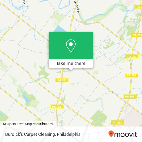 Mapa de Burdick's Carpet Cleaning