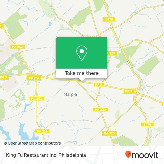 King Fu Restaurant Inc map