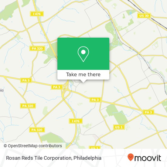 Rosan Reds Tile Corporation map