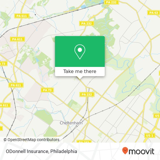 ODonnell Insurance map