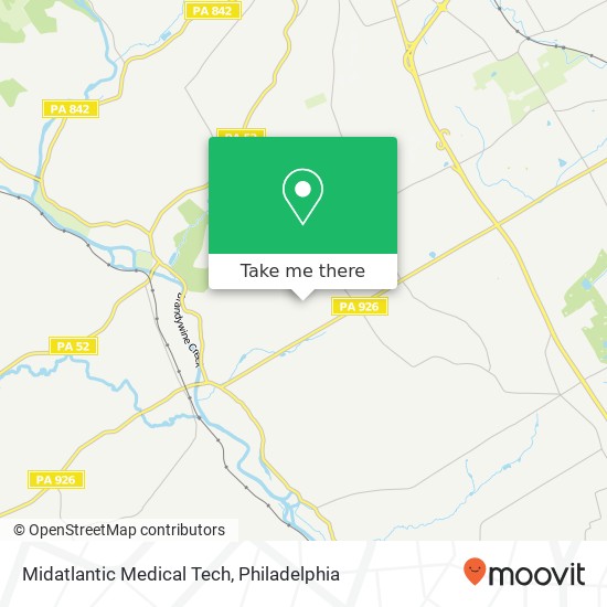 Midatlantic Medical Tech map