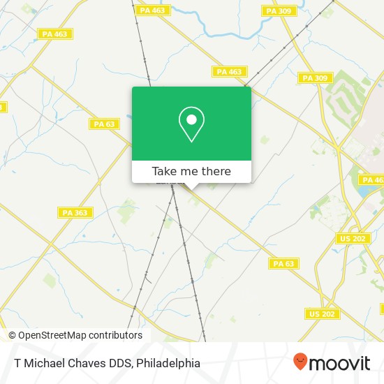 Mapa de T Michael Chaves DDS