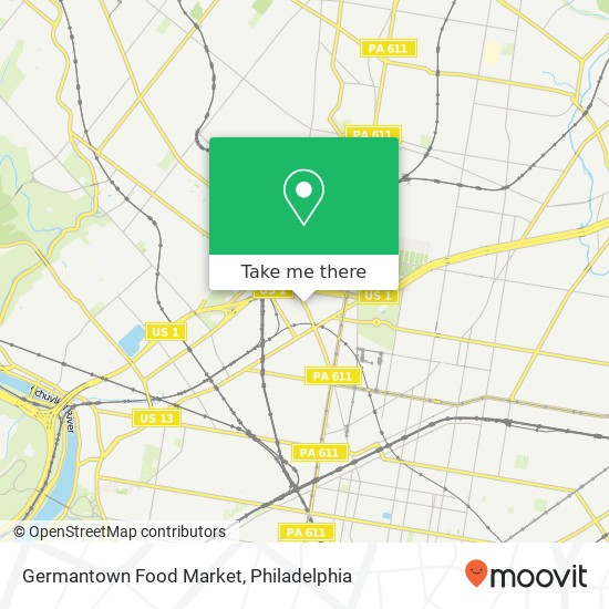 Mapa de Germantown Food Market