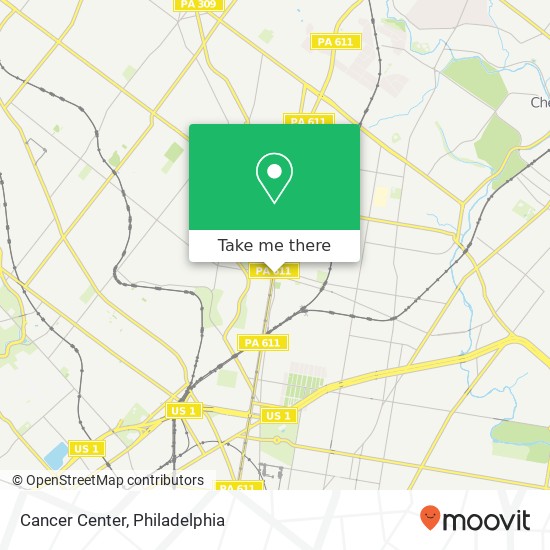 Cancer Center map