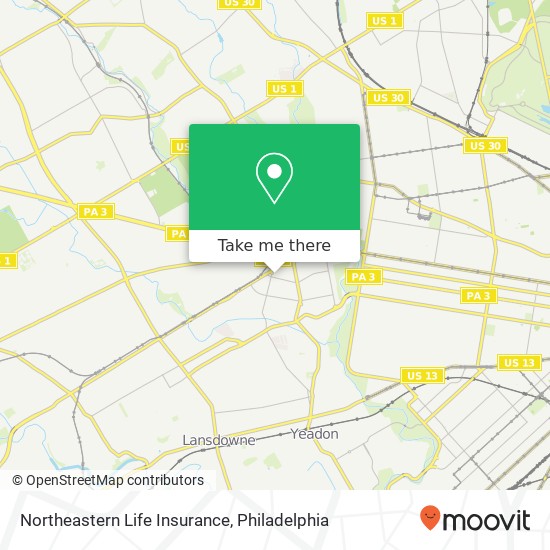 Northeastern Life Insurance map