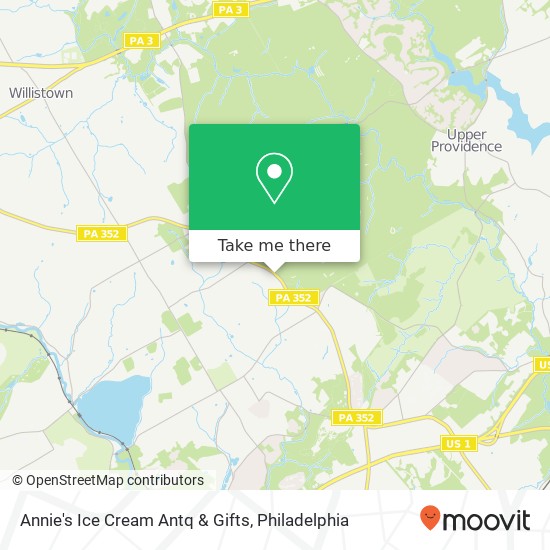 Annie's Ice Cream Antq & Gifts map