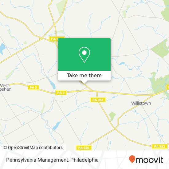 Mapa de Pennsylvania Management