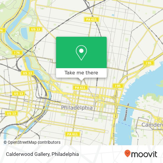 Calderwood Gallery map