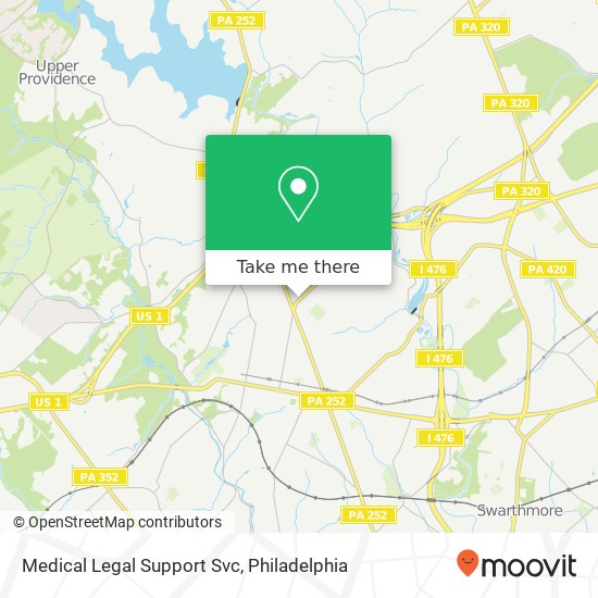 Mapa de Medical Legal Support Svc