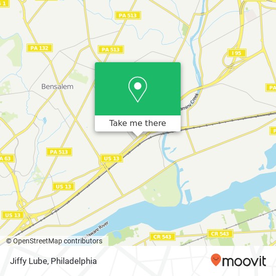 Jiffy Lube map