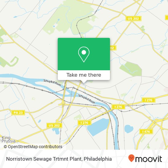 Norristown Sewage Trtmnt Plant map