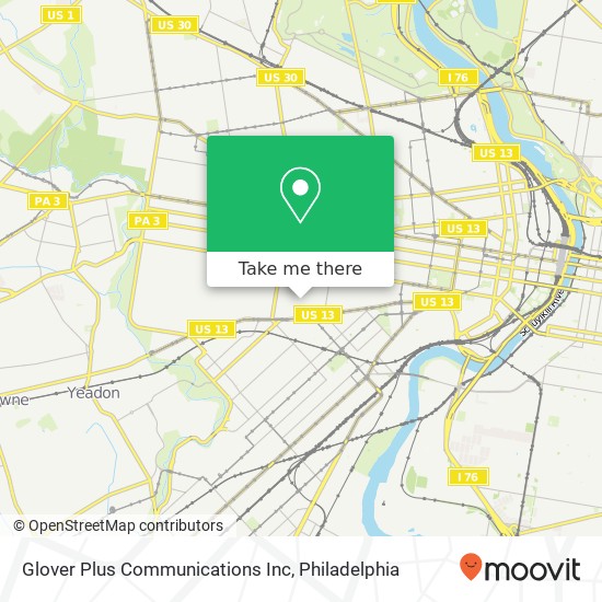 Mapa de Glover Plus Communications Inc