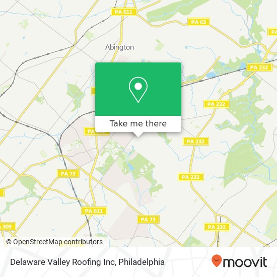 Mapa de Delaware Valley Roofing Inc