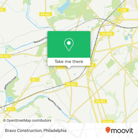 Bravo Construction map