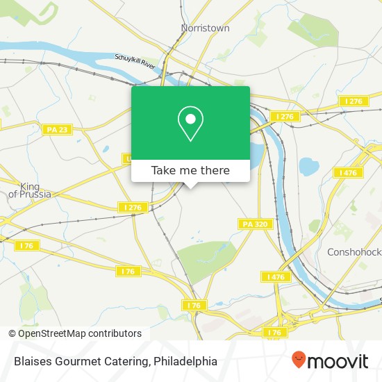 Blaises Gourmet Catering map