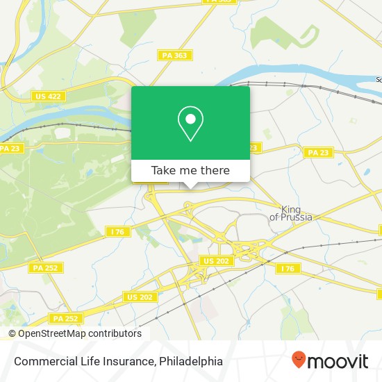 Mapa de Commercial Life Insurance