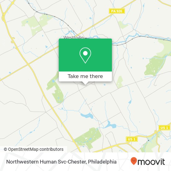 Mapa de Northwestern Human Svc-Chester