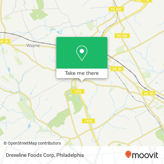 Drexeline Foods Corp map
