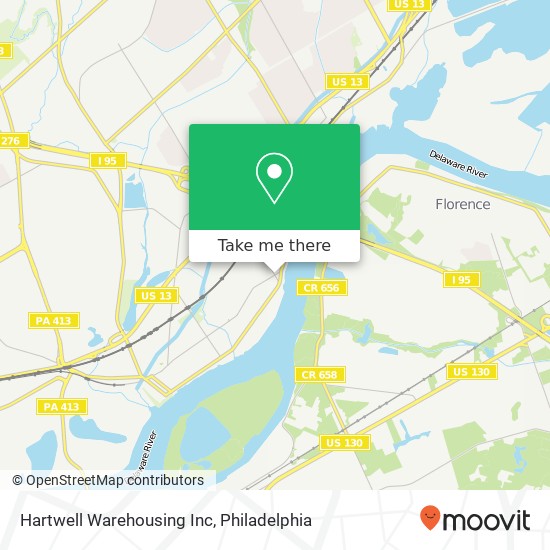 Hartwell Warehousing Inc map